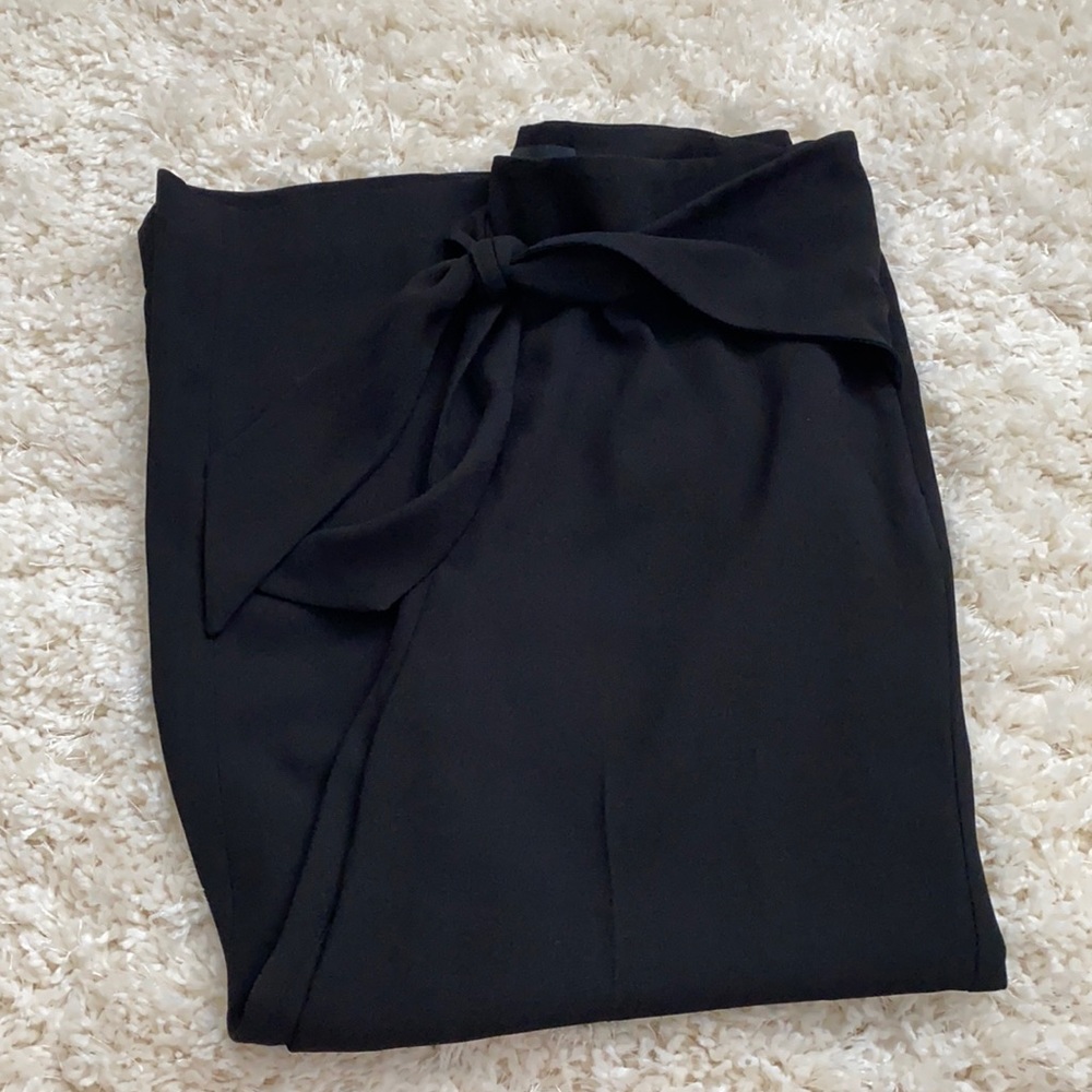 Express gaucho black dress pants